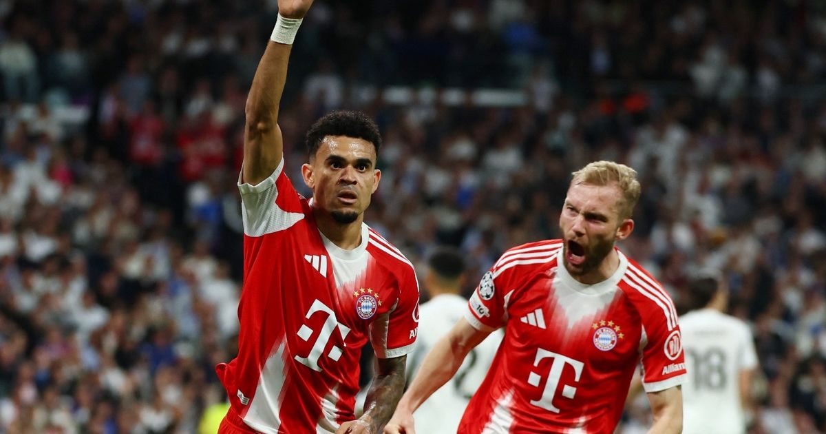 دياز يمنح بايرن التقدم على ريال مدريد في الشوط الأول