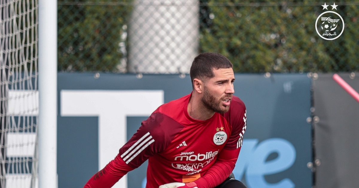 لوكا زيدان حارس الجزائر يخضع لجراحة ناجحة في الفك