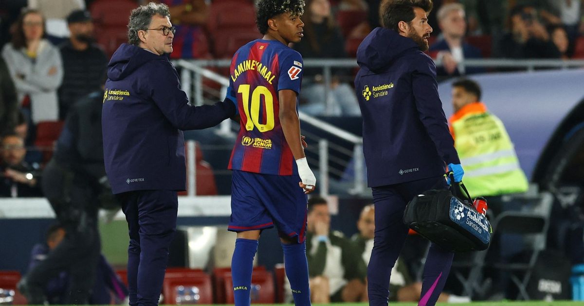 إصابة يامال وكانسيلو خلال الشوط الأول من مواجهة برشلونة وسيلتا فيغو