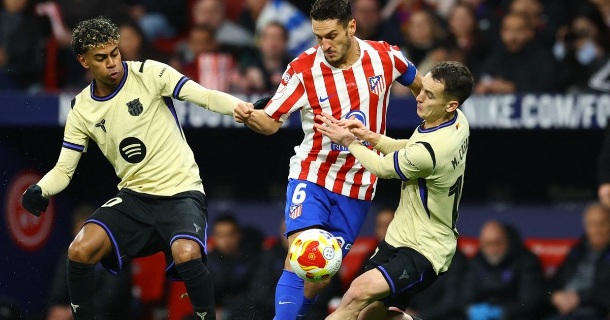 انهيار تاريخي لبرشلونة أمام أتلتيكو مدريد في الشوط الأول