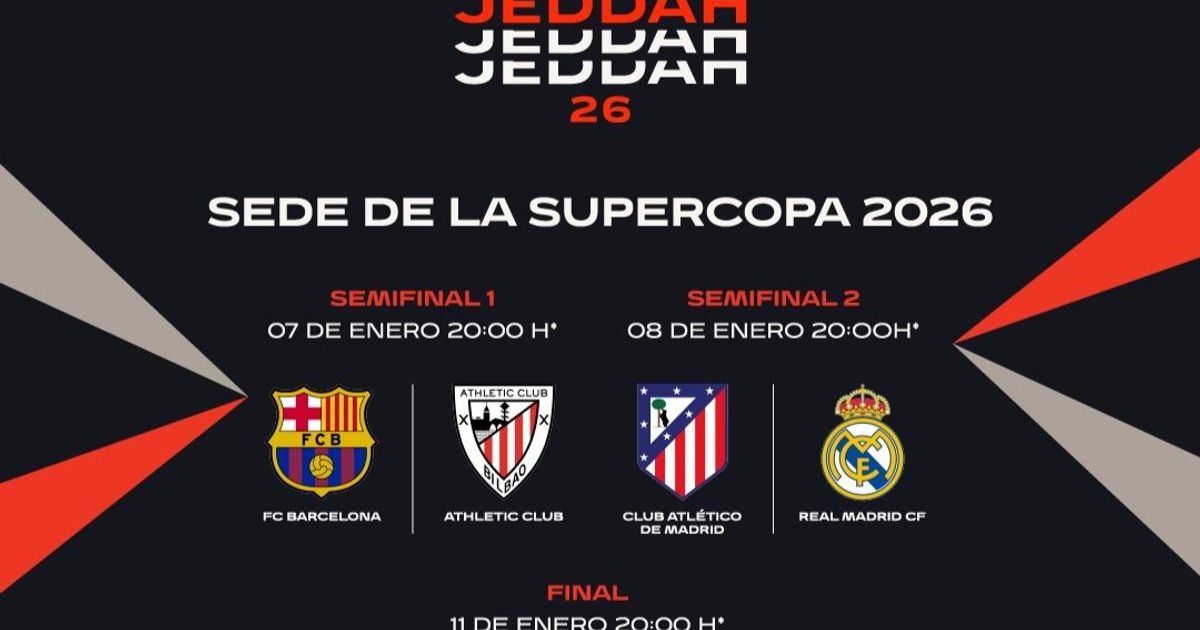 كلاسيكو مرتقب بالنهائي.. مواعيد مباريات السوبر الإسباني في جدة