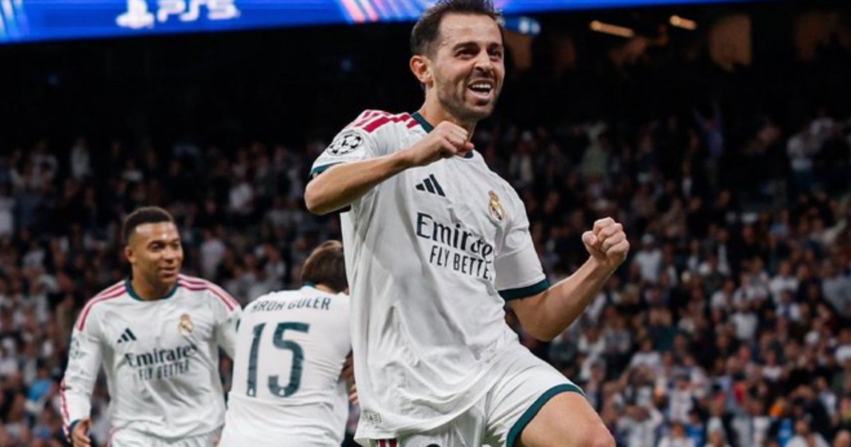 برناردو سيلفا يحطم رقم نيستلروي مع ريال مدريد في دوري الأبطال