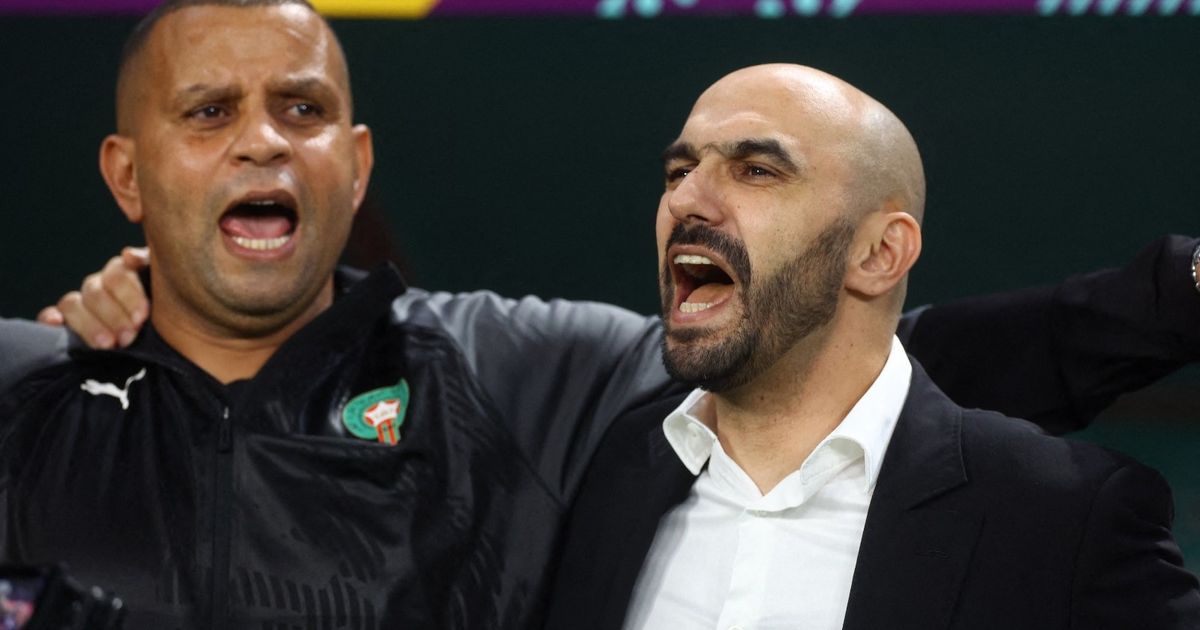 أول المهنئين.. الركراكي يحتفي بإنجاز وهبي والمغرب في المونديال