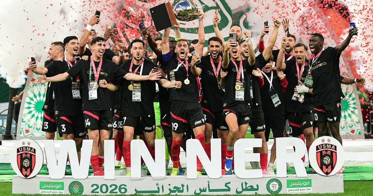 منافس الزمالك.. اتحاد العاصمة يهزم بلوزداد ويُتوج بطلاً لكأس الجزائر