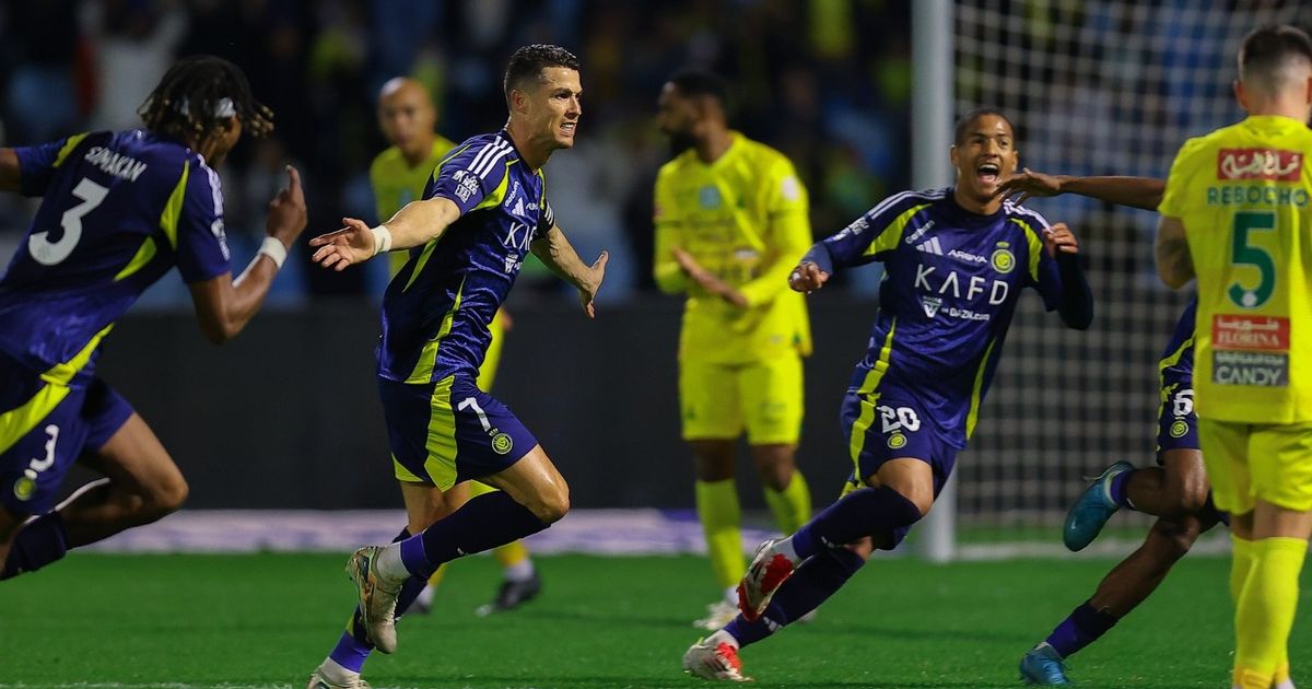 شاهد.. رونالدو يسجل هدفين ويُنقذ النصر من فخ الخليج