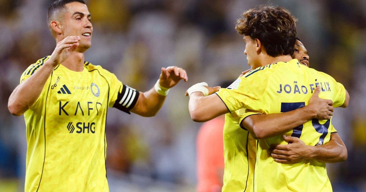 أنجيلو يتفوق على جواو فيليكس وكريستيانو رونالدو في مباراة النصر والحزم