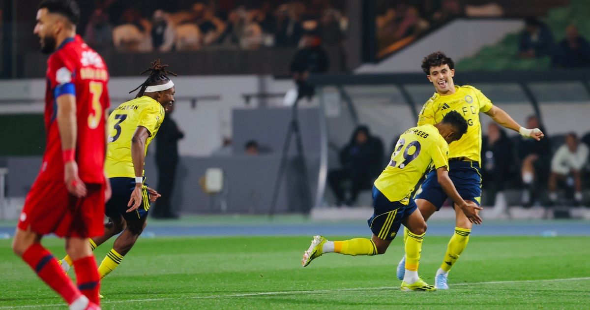 شاهد.. النصر يتقدم على ضمك في الشوط الأول بهدف "غريب"
