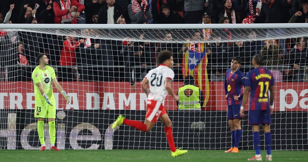جوان غارسيا حارس برشلونة ينتقد احتساب هدف جيرونا الثاني