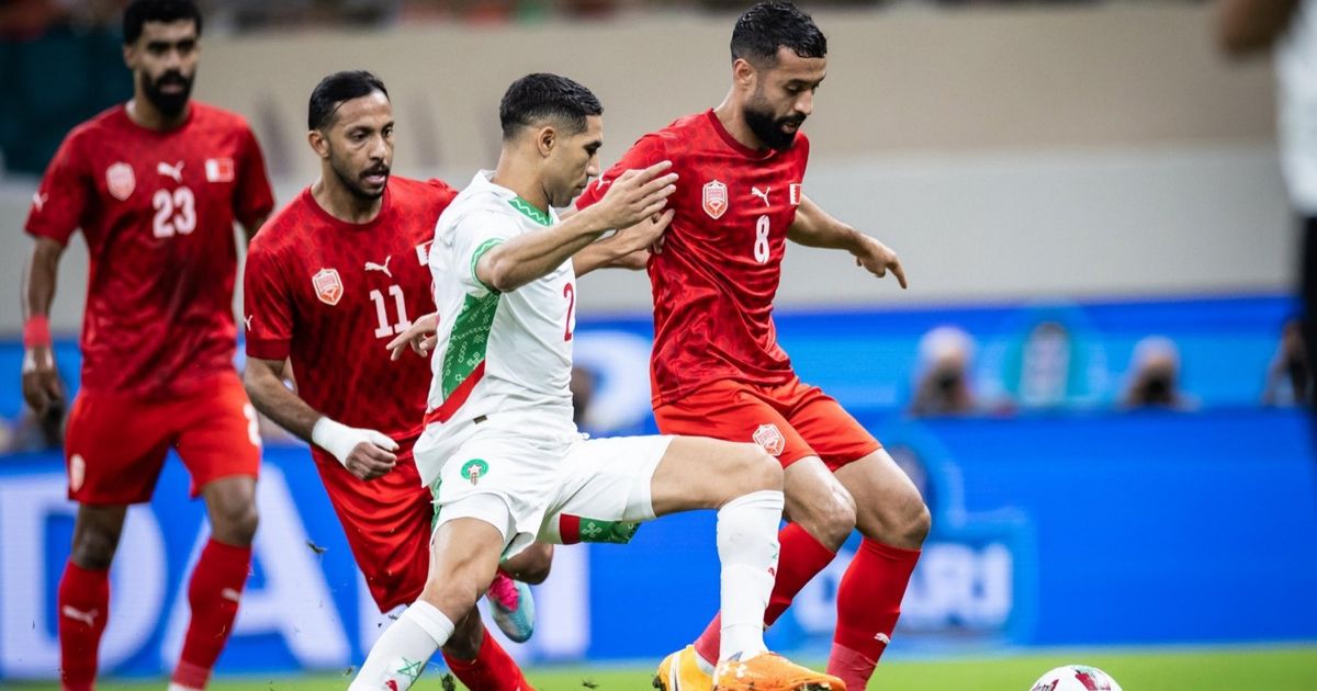 شاهد.. رأسية "الياميق" تمنح المغرب فوزاً صعباً على البحرين