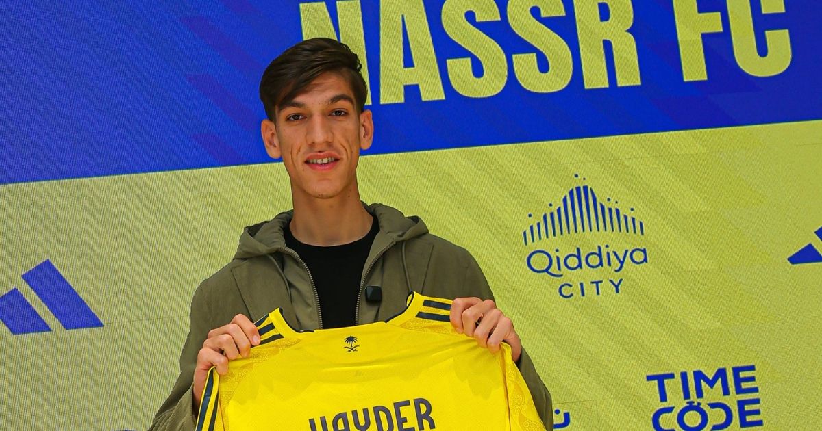 النصر السعودي يضمّ العراقي حيدر عبد الكريم "لاعب المستقبل"