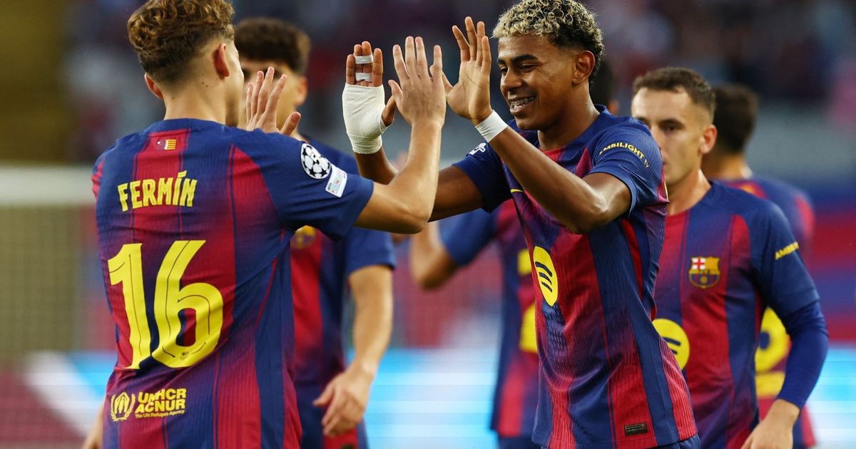 يامال وفيرمين لوبيز يقودان هجوم برشلونة أمام أتلتيكو