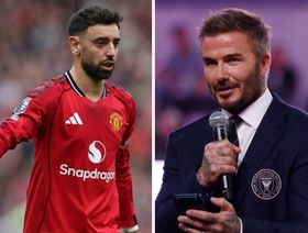 برونو فرنانديز يكشف رسالة أسطورة يونايتد بيكهام له بعد تحطيم رقمه القياسي