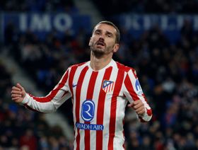 أتلتيكو مدريد يعلن إصابة أنطوان غريزمان دون تحديد مدة غيابه