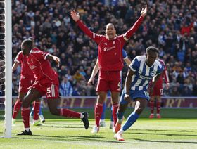 أرقام سلبية كثيرة لليفربول بعد هزيمته العاشرة بالدوري الإنجليزي أمام برايتون