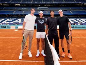 أحلام العصر؟.. فلورنتينو بيريز حكماً لمباراة تنس بمشاركة نادال وبيلينغهام وكورتوا