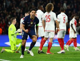 شاهد.. باريس سان جيرمان يزيح موناكو ويواصل الدفاع عن لقب دوري الأبطال