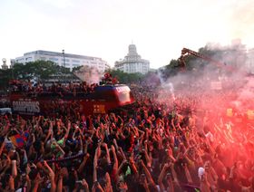 "أعمال إصلاح" قد تفسد احتفالات برشلونة بلقب الدوري الإسباني