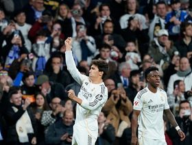 في غياب كيليان مبابي.. ريال مدريد يمطر شباك سوسيداد ويتصدر الليغا مؤقتاً