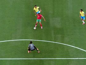 شاهد.. المغرب يتقدم بهدف جميل.. وفينيسيوس يتعادل بـ"لدغة" للبرازيل