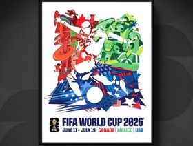 الكشف عن ملصق كأس العالم قبل 100 يوم على انطلاق العرس الكروي