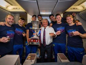 جوان لابورتا يهاجم التحكيم: برشلونة يحارب ضد الجميع ونؤمن بالريمونتادا