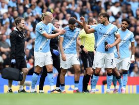 إصابة الجزائري آيت نوري لاعب مانشستر سيتي أمام توتنهام