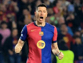 شاهد.. ليفاندوفسكي يعزز تقدم برشلونة على دورتموند