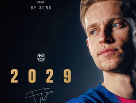 برشلونة يعلن تجديد عقد دي يونغ حتى 2029