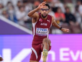 القطري صامبا يحرز برونزية سباق 400م حواجز في بطولة العالم