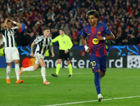 لامين يامال يكسر رقم كيليان مبابي في دوري أبطال أوروبا