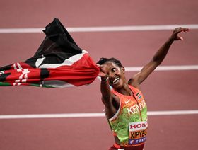 كيبيغون تسيطر على سباق 1500م في بطولة العالم وتعادل رقم الكروج