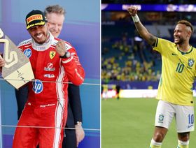 نيمار يستعين بأسطورة فورمولا 1 ليعلن انطلاقته بكأس العالم