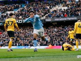 مرموش سعيد بهدفه الأول مع مانشستر سيتي في الدوري