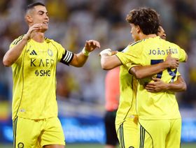 أنجيلو يتفوق على جواو فيليكس وكريستيانو رونالدو في مباراة النصر والحزم