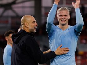 غوارديولا يمدح هالاند ويكشف مدة غياب رودري عن مانشستر سيتي