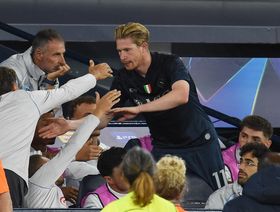 عودة دي بروين إلى مانشستر سيتي تنتهي بعد 25 دقيقة فقط