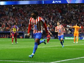 شاهد.. لوكمان يفسد ريمونتادا برشلونة أمام أتلتيكو مدريد في الشوط الأول