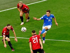 الشوط الأول.. إيطاليا تتجنب مفاجأة صادمة من ألبانيا