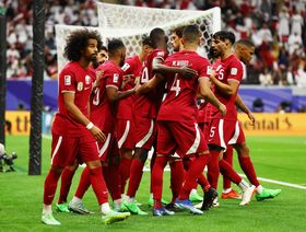 شاهد..قطر تقلب الطاولة على فلسطين وتتأهل لربع نهائي كأس آسيا