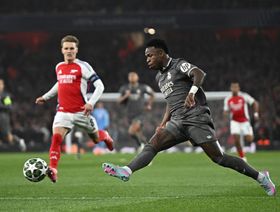 فينيسيوس يوجه رسالة لجمهور ريال مدريد بعد ثلاثية أرسنال