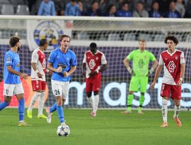 موناكو يتعثر في وقت قاتل وكوبنهاغن يفوز بصعوبة في دوري أبطال أوروبا