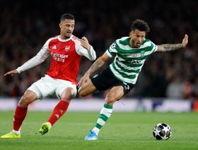 شوط أول دون أهداف بين أرسنال وسبورتينغ لشبونة في ملعب الإمارات