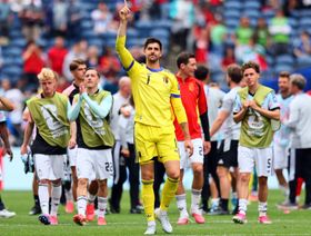 كورتوا بعد تأهل بلجيكا: عشت هذه اللحظات مع ريال مدريد