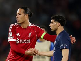 ماذا قال فان دايك بعد هزيمة ليفربول أمام باريس سان جيرمان؟