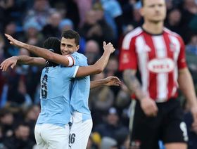 رودري يضع حداً لصيامه عن التسجيل مع مانشستر سيتي بعد 559 يوماً