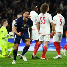 شاهد.. باريس سان جيرمان يزيح موناكو ويواصل الدفاع عن لقب دوري الأبطال