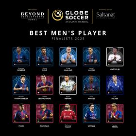 "غلوب سوكر" تكشف القائمة النهائية لجائزة أفضل لاعب في 2025