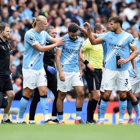 إصابة الجزائري آيت نوري لاعب مانشستر سيتي أمام توتنهام