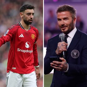 برونو فرنانديز يكشف رسالة أسطورة يونايتد بيكهام له بعد تحطيم رقمه القياسي