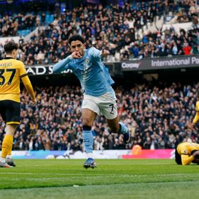 مرموش سعيد بهدفه الأول مع مانشستر سيتي في الدوري